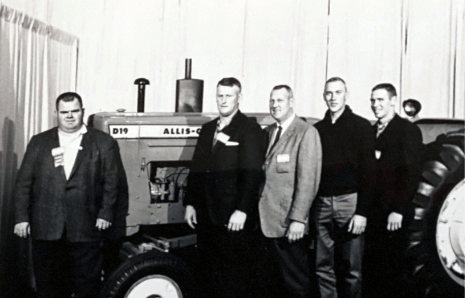 Al Mayer and customers at 1962 Allis Chalmers Land of Power Tour